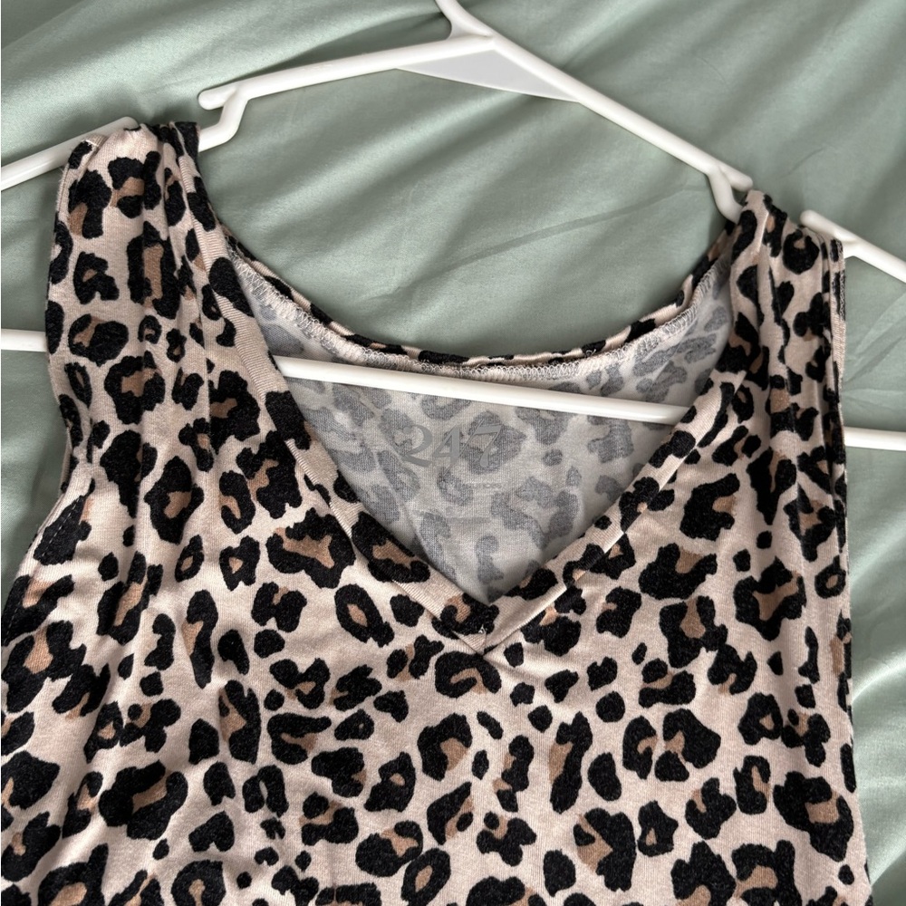 Leopard Print Midi Dress
